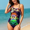 thumbnail image 3 of Rugrats Women's One Piece Swimsuits Ruffle Swimwear Bathing Suits Tummy Control Swim Suit XL, 3 of 6