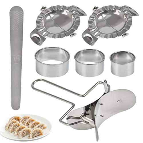 Details about   Stainless Steel Dumpling Maker Dough Cutter Ravioli Empanada Press Mold Pastry 