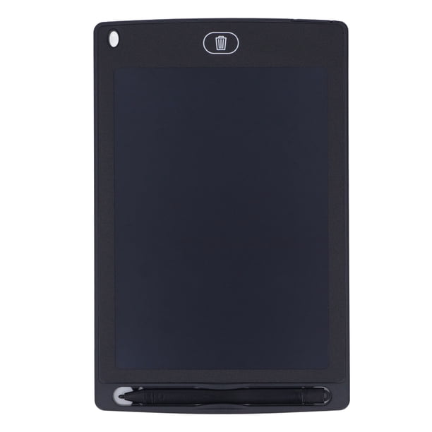 Tablero LCD Para Garabatos Para Niños Pequeños, Suficiente Espacio ABS Reutilizable Tablero Para Garabatos Para Niños Pequeños De 8.5 Pulgadas Multipropósito Para Garabatos ANGGREK Negro