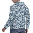 thumbnail image 6 of Uemuo Sunflowers Pattern Men's Hoodie - Casual Pullover Hoodie with Kangaroo Pocket, Stylish Hooded Sweatshirt for Everyday Wear-X-Large, 6 of 7