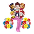 thumbnail image 4 of Juego de globos de papel de aluminio de dibujos animados de la patrulla canina, suministros de fiesta de cumpleaños para niños, regalo de juguete, Ryder, Chase, Marshall, Skye, 1 Juego, 4 of 5