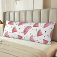 thumbnail image 2 of Rateoe Long Body Pillow Cover, 20x54 Inches Body Pillow Cases, Soft Brushed Microfiber Zipper Design, Watermelon -Pillows Not Included, 2 of 7