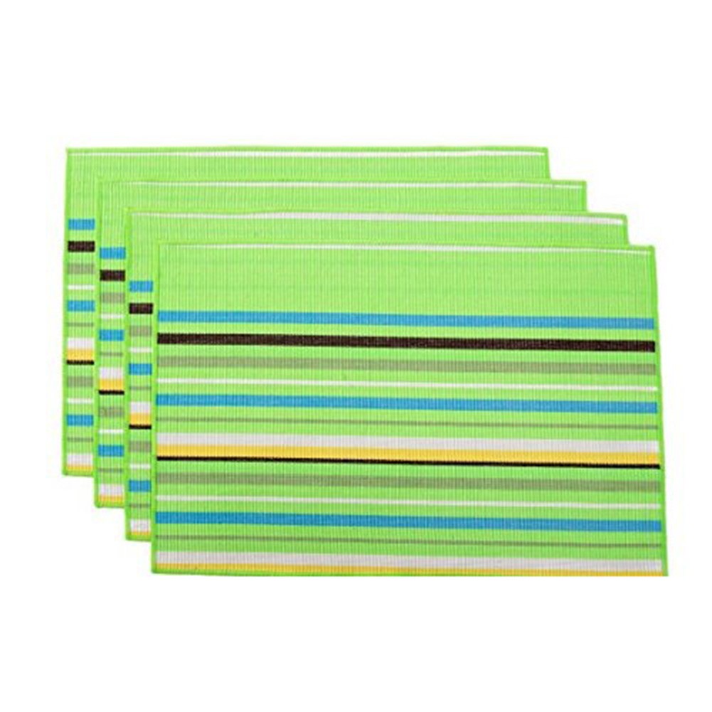 Cotton Placemats Colorful Placemats Braided Ribbed Durable Table Mats