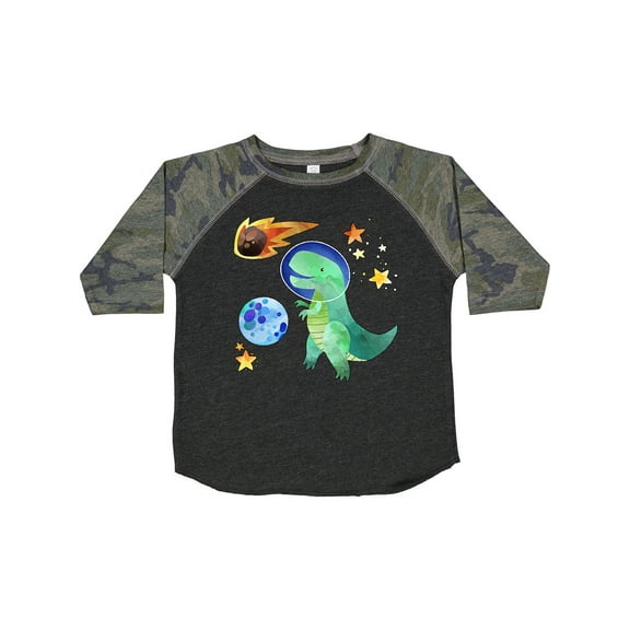 Inktastic Tyrannosaurus Rex Vs. Meteor Fun Space Dinosaur Boys or Girls Toddler T-Shirt