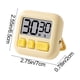 thumbnail image 3 of Temporizador de cocina digital LCD con temporizador de conteo magnético con soporte, reloj despertador con gestión del tiempo, temporizador de plástico, 3 of 7