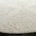 thumbnail image 3 of SAFAVIEH Abstract Rachelle Trellis Wool Area Rug, Ivory/Beige, 6' x 6' Round, 3 of 11