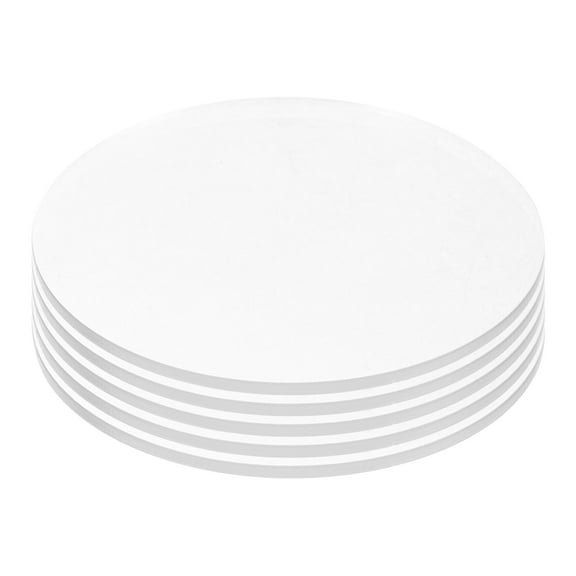 5 Pcs Round Acrylic Board Clear Keychain Blanks Transparent