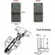 thumbnail image 5 of Brillar Juego de 8 bisagras para muebles Bisagras de cubierta completa de 110 grados con amortiguador incorporado Bisagra con mecanismo de cierre automático para gabinetes de puertas de coci, 5 of 5