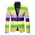 thumbnail image 5 of Mardi Gras Outfits Mens And Gold Carnival Suit All Print And Pants Two Piece Set Casual Vacation Clothes For Holiday Carnival Festival Outfit Yellow XXL, 5 of 6