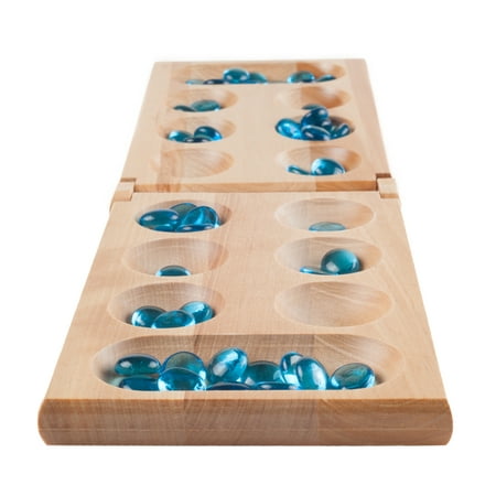 Wooden Folding Mancala Game by Hey! Play! (Best Games To Play At Home)