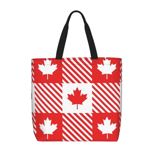 Fotbe Maple Leaves1 Bolsa Tote con Estampado para Mujer, Bolsos con Cremallera, Bolsa de Hombro Casual de Gran Capacidad con Bolsillos Internos