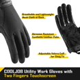 thumbnail image 2 of Guantes deportivos COOLJOB con pantalla táctil y transpirable Grip XL, 2 of 7
