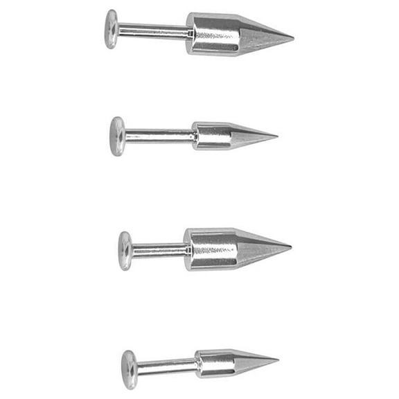 12g Long Cylinder Spike Top Surgical Steel Labret - Sold individually