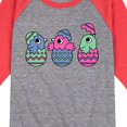 thumbnail image 3 of Instant Message - Chicks In Eggs - Toddler And Youth Raglan Graphic T-Shirt, 3 of 7