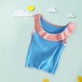 thumbnail image 2 of Jgppe Girls Knit Tank Tops Summer Casual Ribbed Color Block Soft Sleeveless Shirts 1-10 Years, 2 of 4