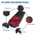 thumbnail image 6 of Winter Flannel Sleeping Bag for Adults — XXL, 4-Season, Black Right-Zip, Includes Pillow and Compression Sack, 6 of 7