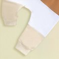 thumbnail image 4 of TOWED22 Toddler Baby Boy Clothes Fall Winter Color Block Crewneck Sweatshirt Tops and Pants 2 Piece Outfits Size:0-6 M,Color:Beige, 4 of 6