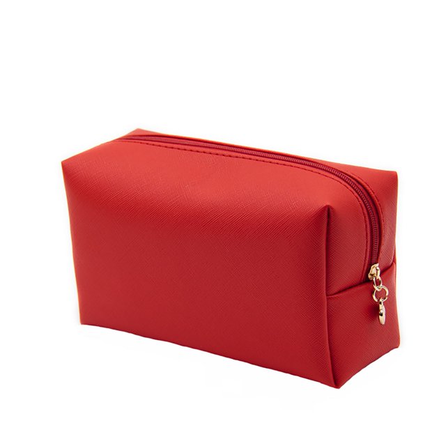 Bolsa de cosméticos impermeable de viaje portátil, bolsa de artículos de tocador de cuero PU, bolsa de almacenamiento de viaje multifuncional