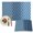 Blue, variant on Blue Ombre Placemats Set of 6, Modern Geometric Abstract Art Washable Wipeable Table Mats for Dining Tables, Indoor Outdoor Kitchen Place Mats for Holiday Party Table Decor