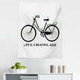thumbnail image 1 of Saying Tapestry, Vintage Bicycle with Birds Flowers on Green Leafy Branches with a Text, Fabric Wall Hanging Decor for Bedroom Living Room Dorm, 5 Sizes, Multicolor, by Ambesonne, 1 of 1
