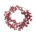 thumbnail image 1 of Guirnalda navideña de frutos rojos, guirnalda navideña, artesanía, decoración para fiestas, adorno para puerta, guirnalda para interior, exterior, Sin luz, 1 of 8