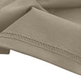 thumbnail image 5 of CPNG Girls and Boys 2 Piece Short Set Kids Summer Outfit Solid Color Short Sleeve T-shirt Elastic Waist Shorts Set(Khaki,18-24 Months), 5 of 7