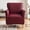 Wine Red, variant on TOPCHANCES Single Armchair Slipcover, Stretch Faux Leather Chair Covers, Accent Chair Protector for Living Room Banquet (Coffee)