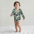 thumbnail image 4 of Xecao Hawaiian Style Print Baby unisex-baby Cotton Long-sleeve Bodysuits-18 Months, 4 of 6