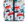thumbnail image 6 of WIBACKER Toddler Kids Polar Fleece Warm Jacket Baby Boys Autumn Winter Zip Coat Stand Collar Outerwear - Car, 6 of 7
