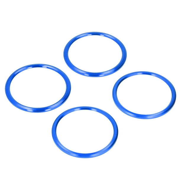 Cubierta De Anillo De Salida De CA, Cubierta De Ventilación De Aire Acondicionado De Molde Original, Resistencia A La Abrasión Llamativa Para El Estilo Interior Del Automóvil ANGGREK Azul
