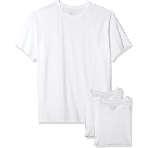 Fruit of the Loom Men's Short Sleeve White Crew Tees, 6 Pack