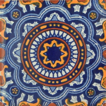 50 Hand Painted Talavera Mexican Tiles 4"x 4"