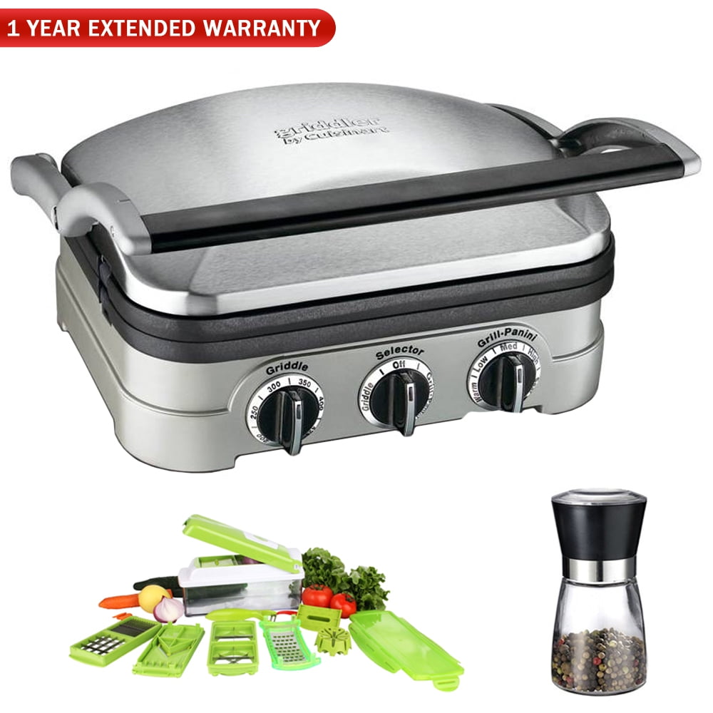 Cuisinart GR4N Multifunctional Griddle, Grill and Panini Press w/ Chop