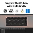 thumbnail image 3 of Teclado mecánico inalámbrico Keychron Q1 Max RGB blanco, 3 of 8