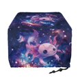 thumbnail image 2 of Xixirimido Cute Axolotl Galaxy Print Toaster Cover, Dust Proof Cover for Kitchen Small Appliance with Drawstring Toaster Protector Cover Kitchen Accessories, for 2 Slice, 2 of 7