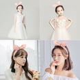 thumbnail image 3 of Girls Cute Sweet Bunny Ears Bow Knot Hair Hoop Hairband Head-wear Accessories, 3 of 11