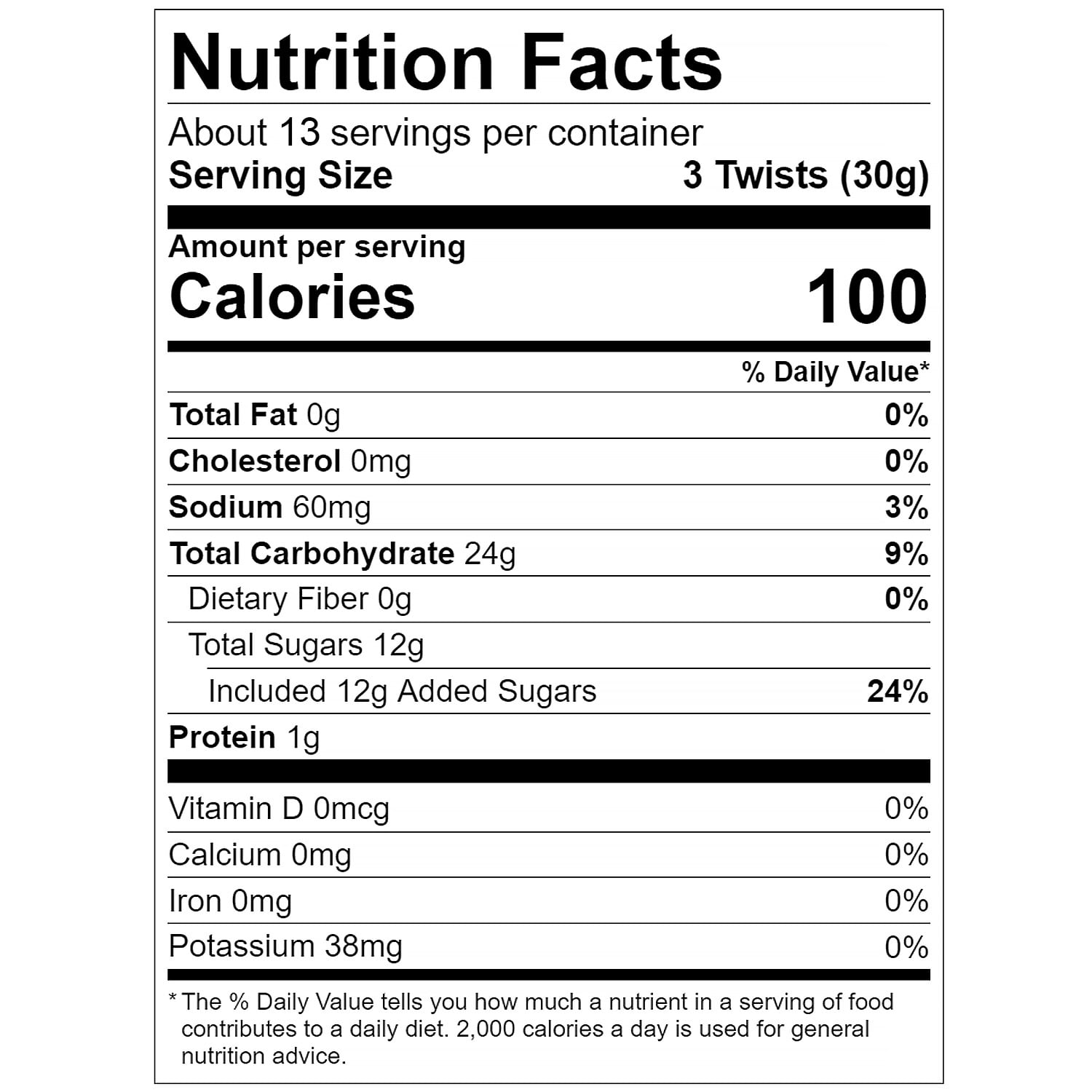 Red Vines Twists Black Licorice Candy, 14oz