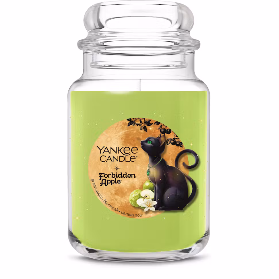 Yankee Candle Halloween Forbidden Apple Large Classic Jar Candle, 22 Ounces