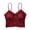 Wine, variant on Lace Bralettes for Women Wireless Cami Bras Sexy Triangle Bralette Criss Cross Strappy Bra Comfortable Everyday Lace Bras for Women
