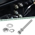 thumbnail image 4 of Uxcell 10-Pack Hex Head Screw Bolt with Nuts Flat & Lock Washers M8x75mm, 4 of 6