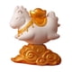 thumbnail image 5 of Estatua de caballo pequeña figura de resina dibujos animados Feng Shui regalo año del caballo decoración Lingote de oro, 5 of 9