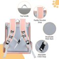 thumbnail image 4 of Cat Backpack Carrier Large Pet Backpack for Small Dog Medium Cat Puppy Kitten Bunny up to 15lbs, Ventilated Mesh Dog Collapsible Travel Backpack for Hiking Walking Outdoor, 4 of 7