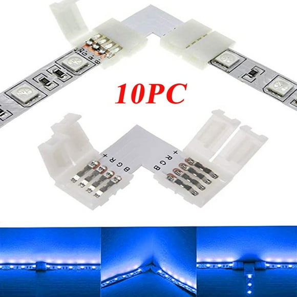 Liquidation & Promo, 10PC LED Connector Strips, Quick Connectors, Waterproof, Durable Plastic, for Home-Office, Electronics Repair, Cable Management, DIY Projects, 12-LED Spacing Akmoler