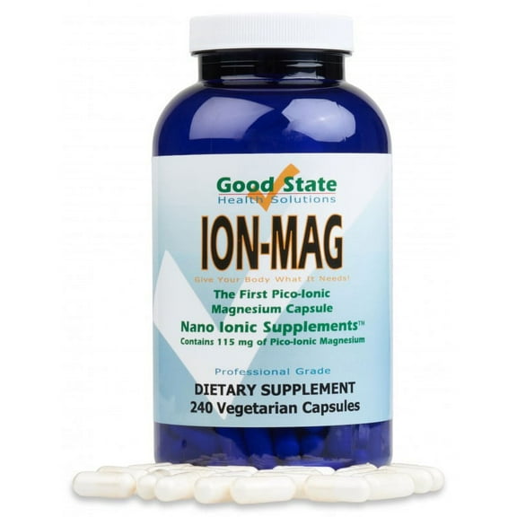 Good State ION-MAG Ionic Magnesium Chloride Supplement, 240 Capsules