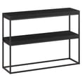 thumbnail image 1 of Henn&Hart 42" Black Grain/Metal Console Table, 1 of 9
