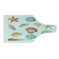 thumbnail image 2 of Nautical Cutting Board, Illustration of Different Seashells Scallop Mollusk Summer Exotic Creatures Animals, Tempered Glass Cutting and Serving Board, Wine Bottle Shape, Multi, by Ambesonne, 2 of 5