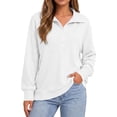 thumbnail image 7 of Maplenight Womens Henley Sweatshirts Waffle Knit Button Up Pullover Sweatshirt Side Slit Long Sleeve Casual Fall Tops, 7 of 7