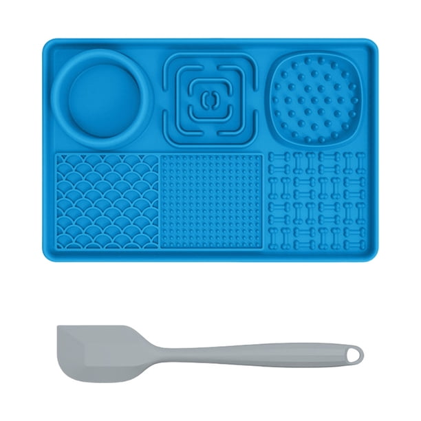 Peanut Butter Lick Pad Tazón Alimentación Lenta Almohadilla para La Alfombra Lamer Silicona Con Succión Alivio Ansiedad