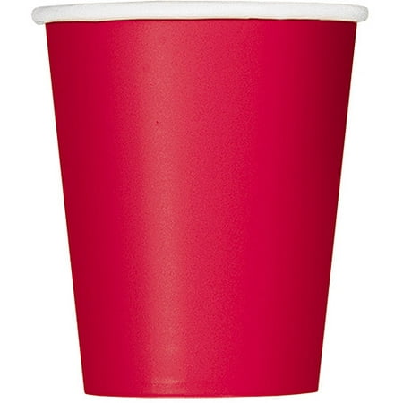 Paper Cups, 9 oz, Red, 14ct