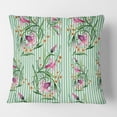 thumbnail image 2 of Designart Floral Botanical Retro IX' Mid-Century Modern Throw Pillow - 18x18, 2 of 2
